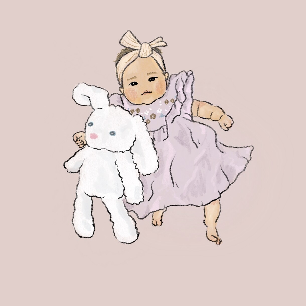 赤ちゃん、お子さんの似顔絵を描きます 完全オリジナルで可愛い我が子をイラストに！ イメージ4