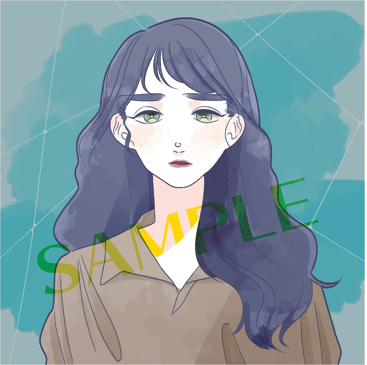 きれい・可愛い・大人っぽい！女の子イラスト描きます ブログ、SNS用、名刺など使用可なイラストはいかが？ イメージ8