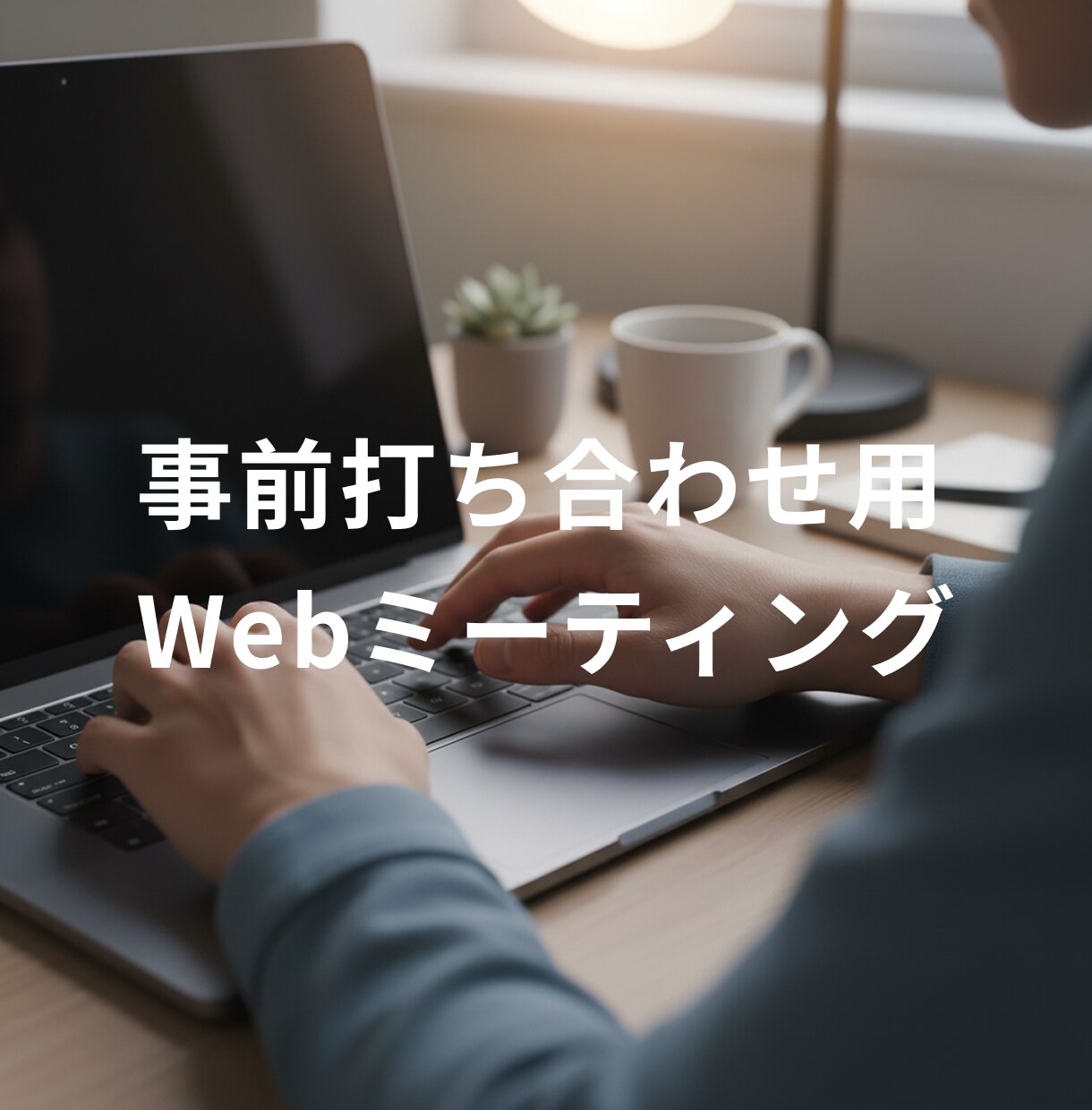 購入前の事前のオンラインミーティングができます ご購入前のオンラインでのお打ち合わせ・ご相談専用サービスです イメージ1