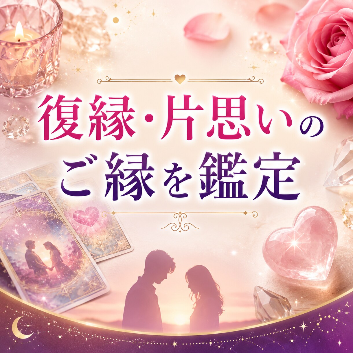 復縁・片思いのご縁を鑑定します 恋のお悩みに寄り添い、必要な施術をご提案します イメージ1