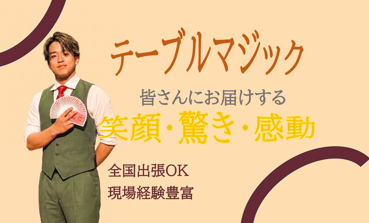 1～20名様　プロマジシャンが盛り上げます 会食やVIP接待、プライベートな宴席など、少人数での場で イメージ1