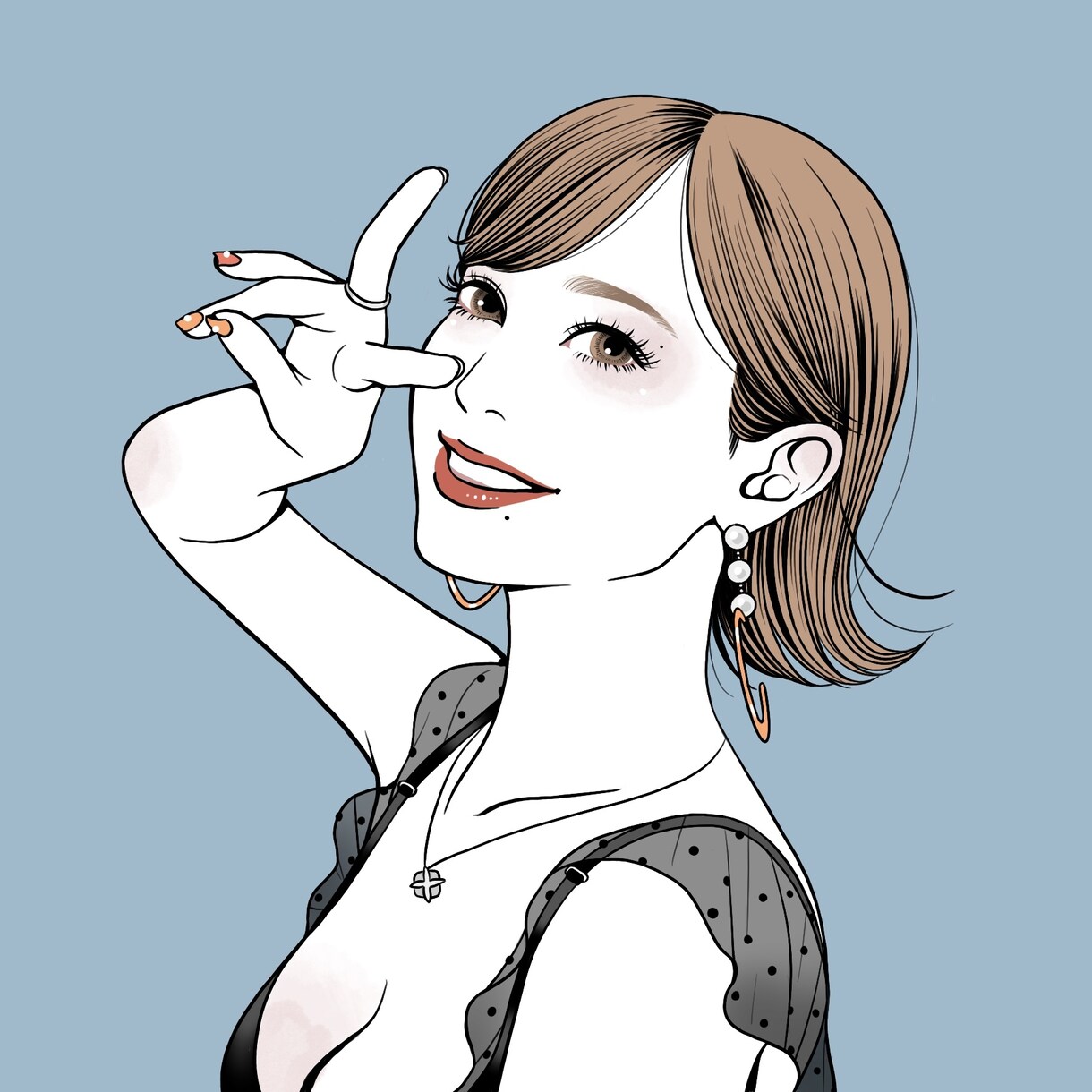 雰囲気のある似顔絵描きます 似顔絵 結婚 出産 誕生日 お祝い SNSアイコン等 イメージ3
