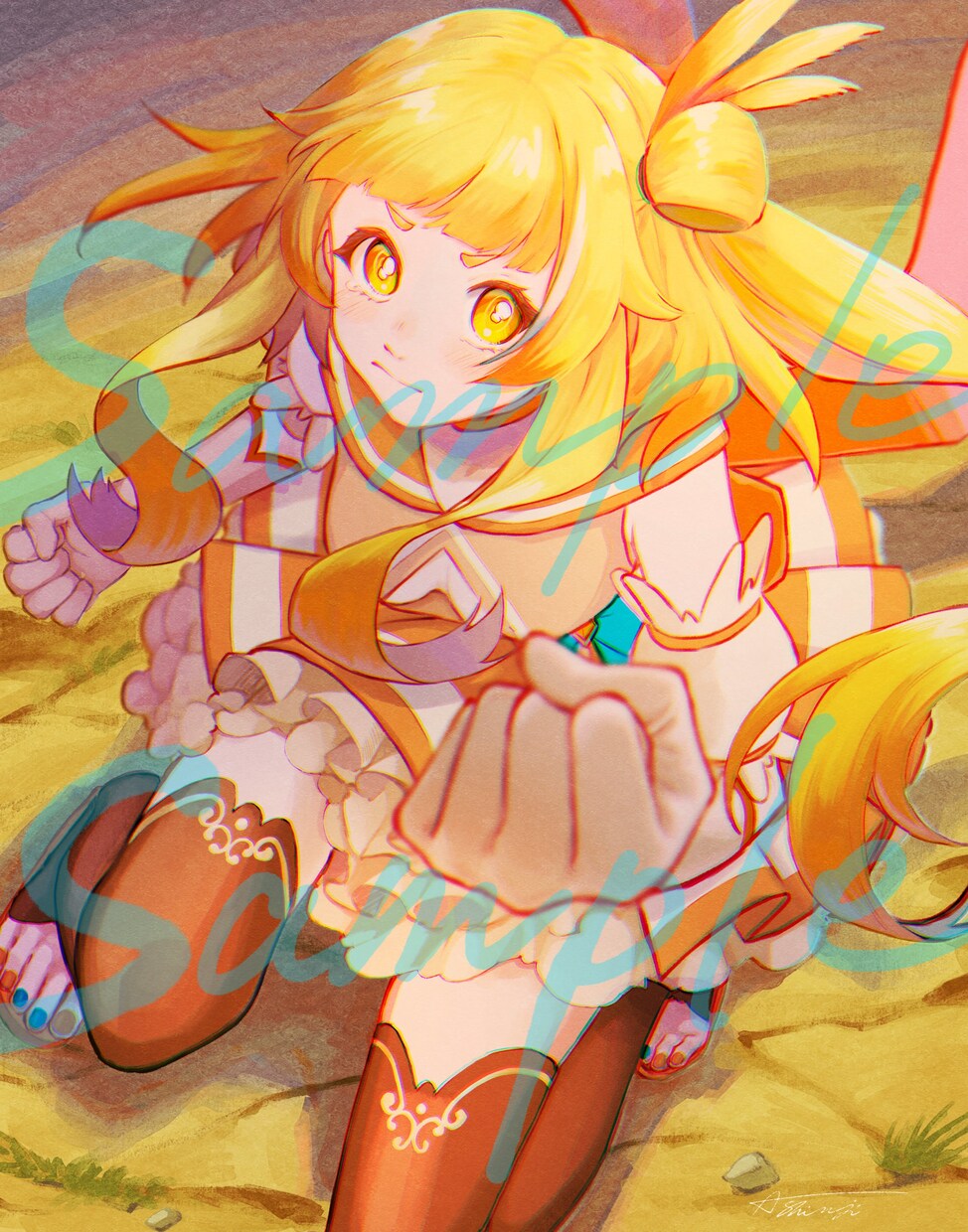 1枚絵◎物語を想像したくなる絵を描きます 画面の中で今まさに時間が進んでるような1枚絵を描きます イメージ4