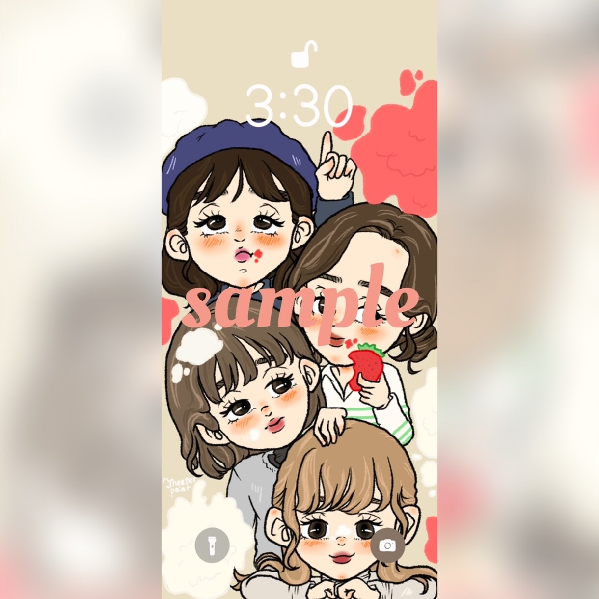 イラストオーダー　ゆるふわ可愛い女の子を描きます 広告やwebサイトなどのイラスト、アイコンイラスト イメージ3