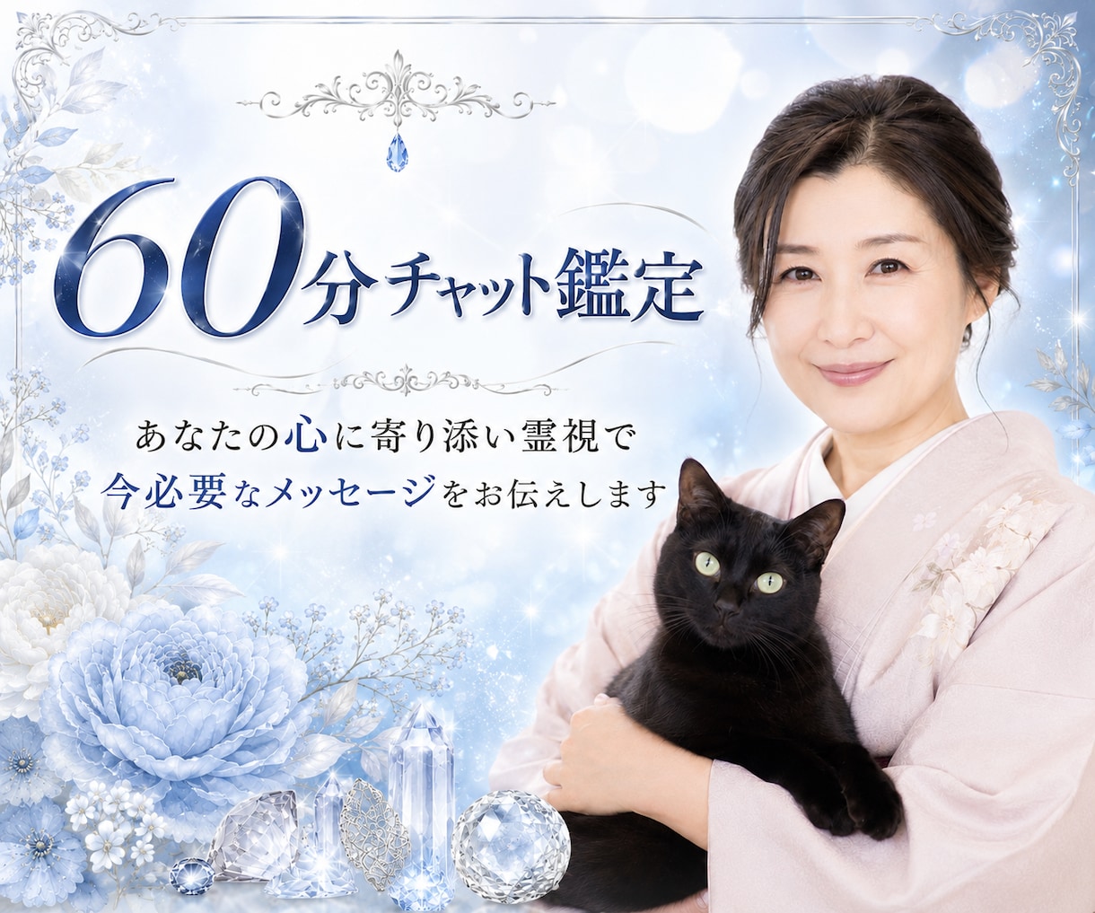 60分チャット鑑定 ✤ LINE感覚でお答えします 恋愛・仕事・人間関係 ✤ 霊視×タロットで導きます！ イメージ1