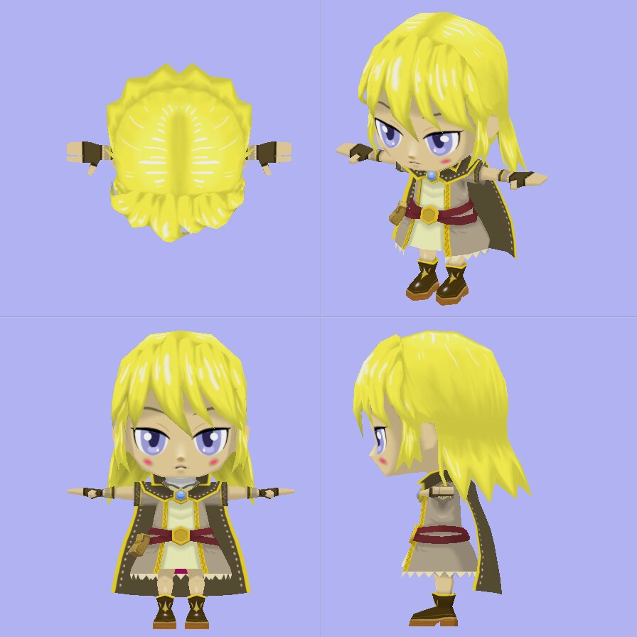 ローポリゴンの3DCGをモデリングします 少ないポリゴン数でかわいい3Dキャラを！ イメージ7