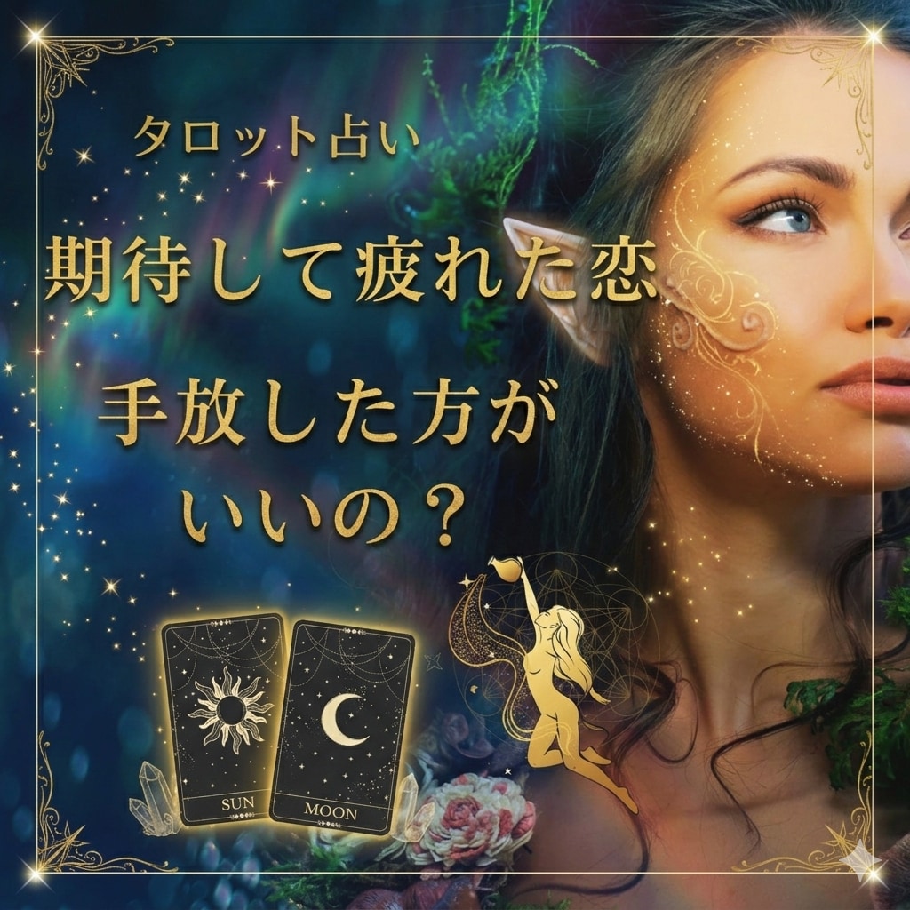 期待して疲れた恋。手放すか休むかタロットで導きます あなたがここに辿り着いたのは必然。宇宙の意図を精密に解析する イメージ1