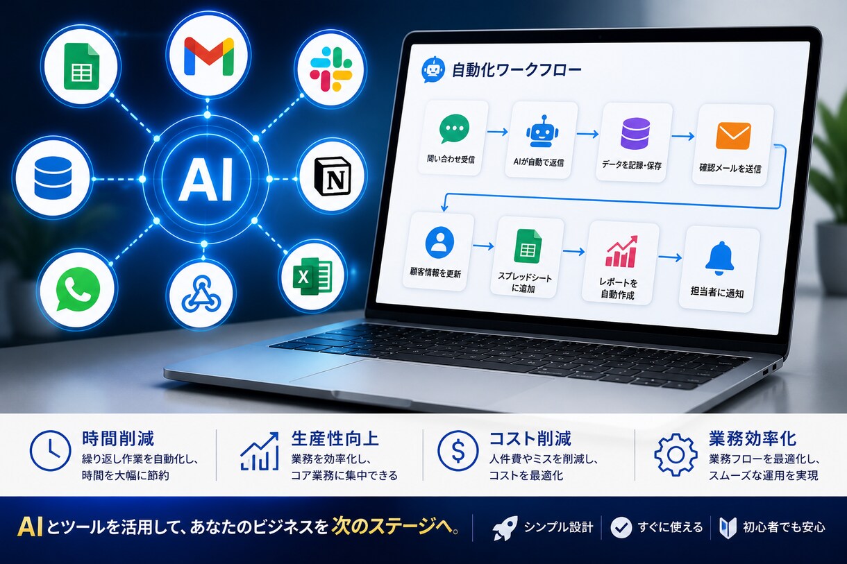AI業務自動化｜チャットボット構築します AIで作業を自動化し効率化を実現 イメージ3