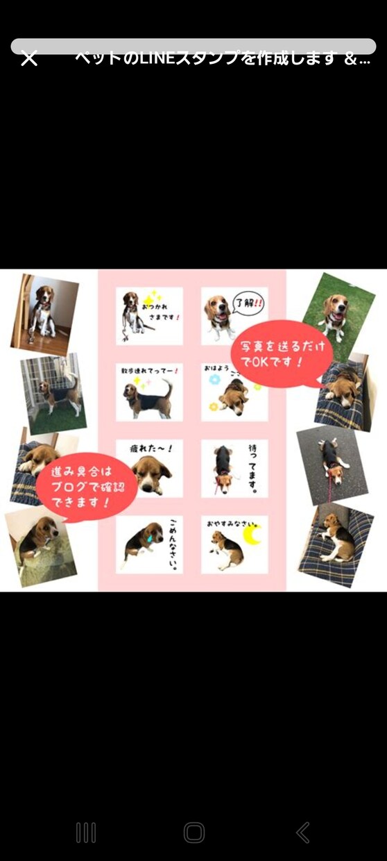 あなた様の家族で癒しのスタンプ作ります ペットも家族の一員スタンプで癒しの時間を イメージ2