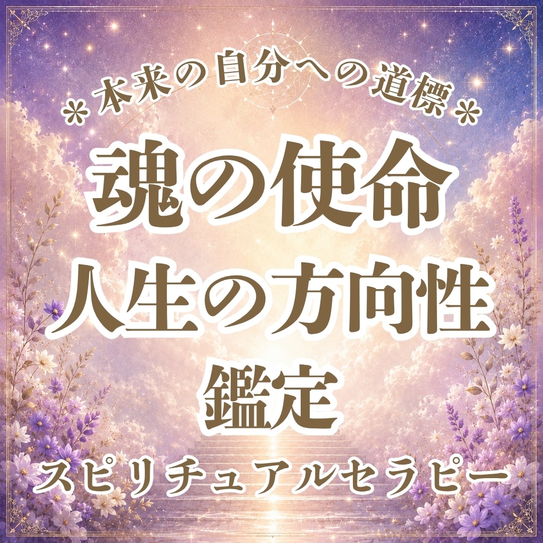 あなたの魂の使命・人生の方向性を霊視鑑定致します あなたの魂は「使命」や「学び」を与えられてきています。 イメージ1
