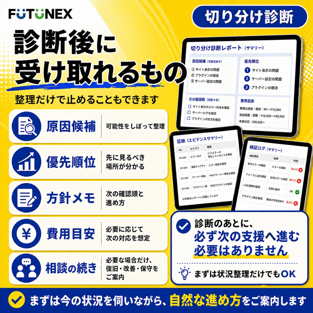 Webの困りごとを切り分けます 原因候補と次の一手を整理します イメージ5