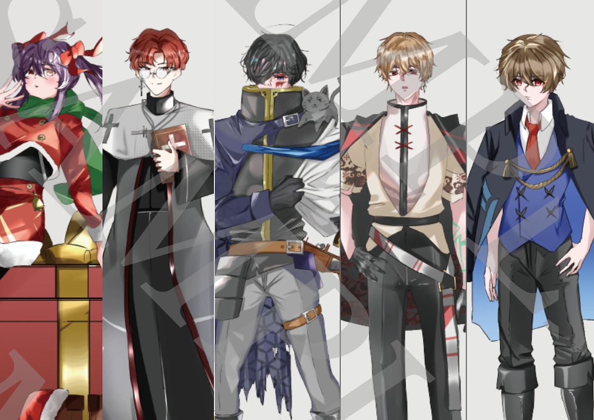 キャラデザからモデリングまで理想を表現します 男性キャラデザ作成数３０体越え！イケメンキャラで配信デビュー イメージ5