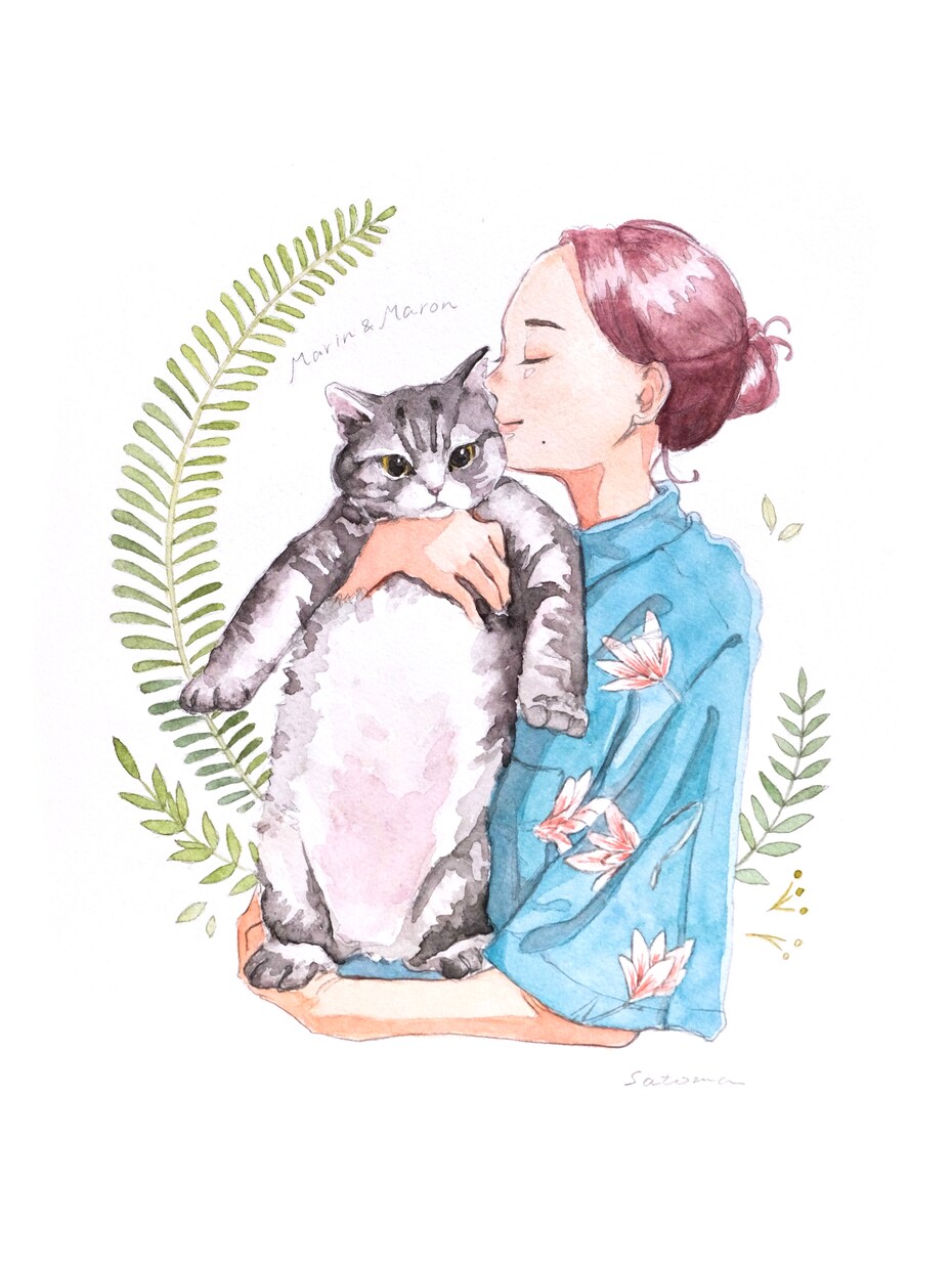 定員に達しました。限定価格で水彩似顔絵を制作します 通常出品の半額以下！特徴を捉えながら可愛くお洒落に描きます イメージ1