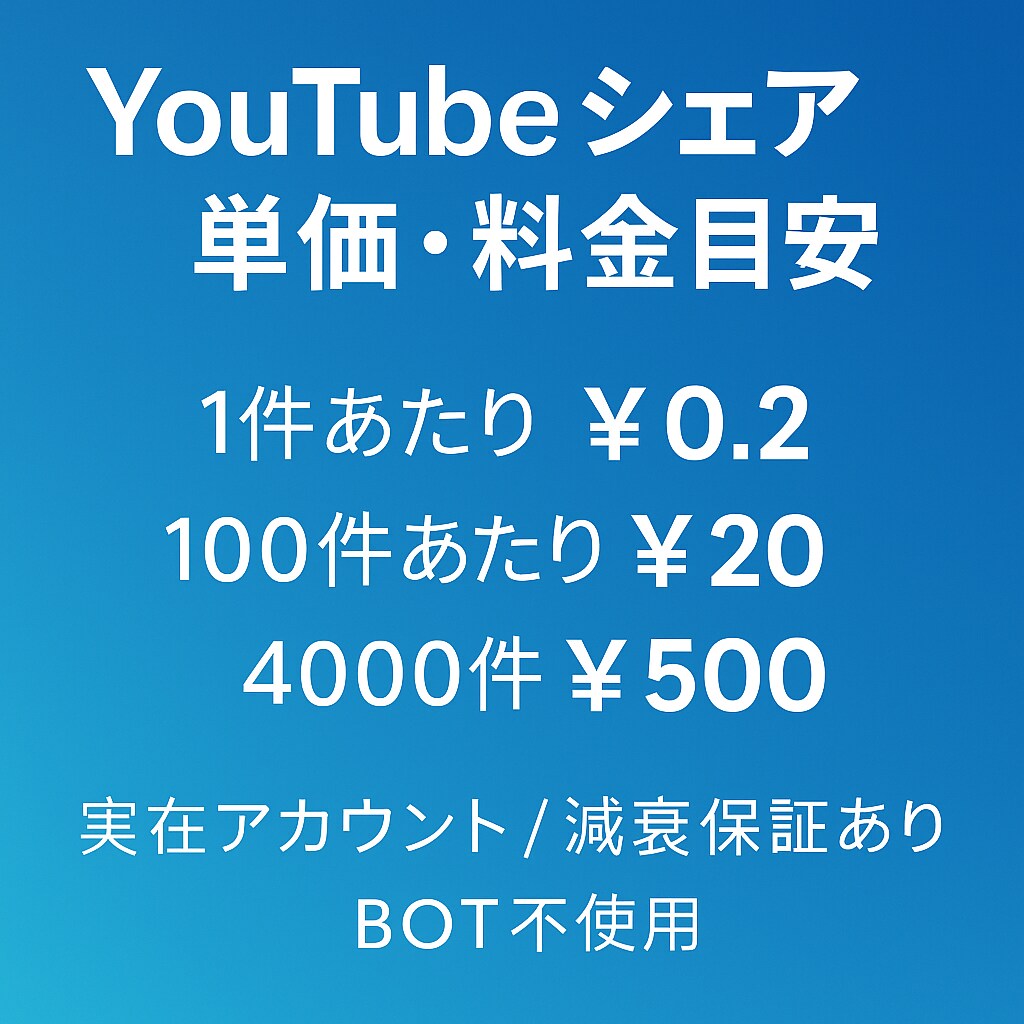 YoutubeCH登録を500件位の宣伝します 2,000円で500件前後になるよう宣伝・拡散！ イメージ4