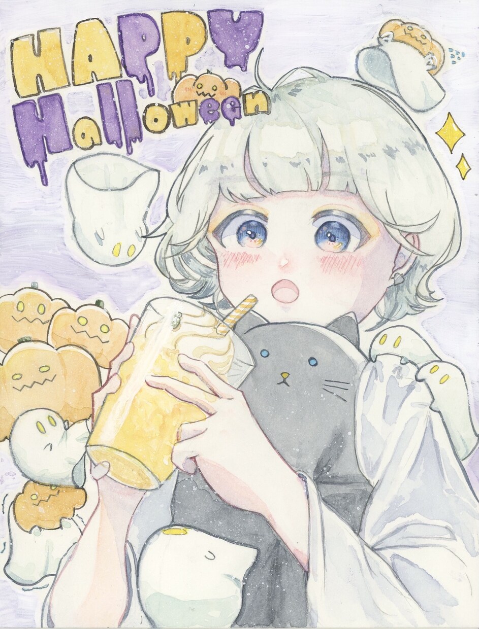 アナログで女の子(かわいい男の子)を描きます 水彩からコピック、アクリル、ペン画まで！ イメージ5