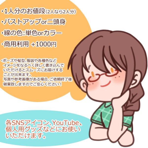 ゆるくてかわいいイラスト、アイコン描きます 商用利用◎ほんわかイラストをお届けいたします！ イメージ4