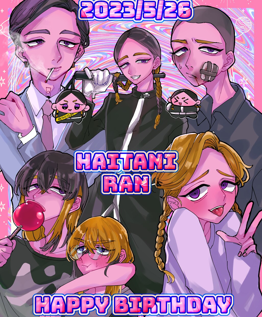 各種SNSアイコン制作いたします 彩度が高くて毒々しいイラストが得意です イメージ6