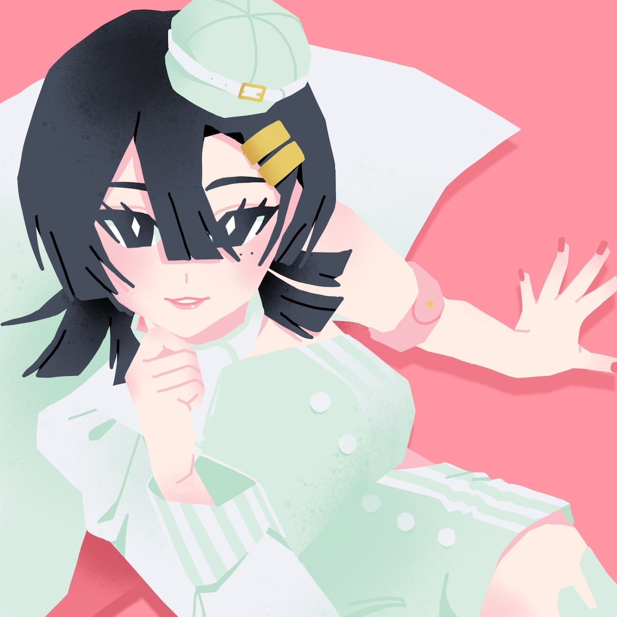 ポップでかわいい一枚絵を制作します ポーズや構図はおまかせ！一枚の魅力的なイラストに仕上げます！ イメージ1