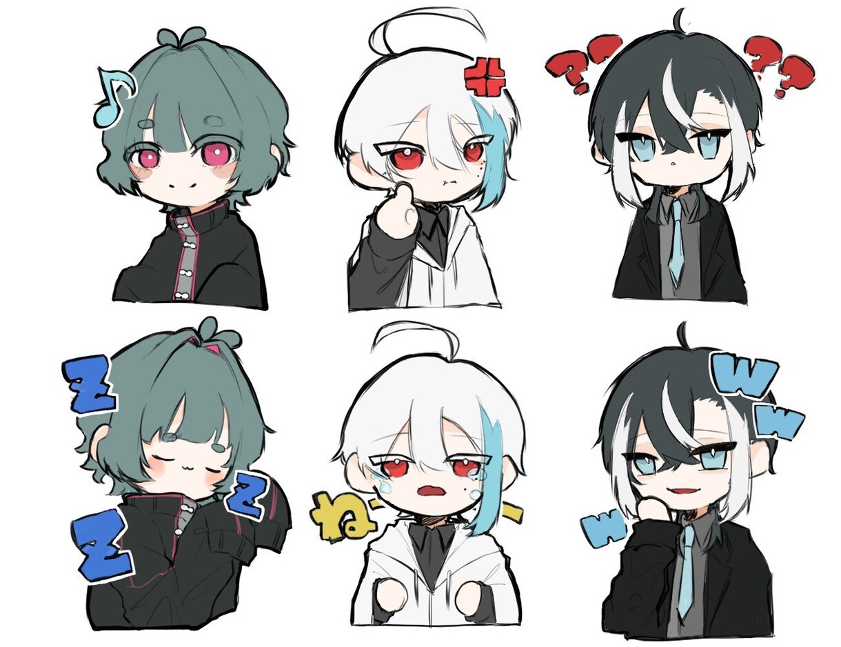 イラスト制作致します 男性キャラ、単色背景が得意です。 イメージ4