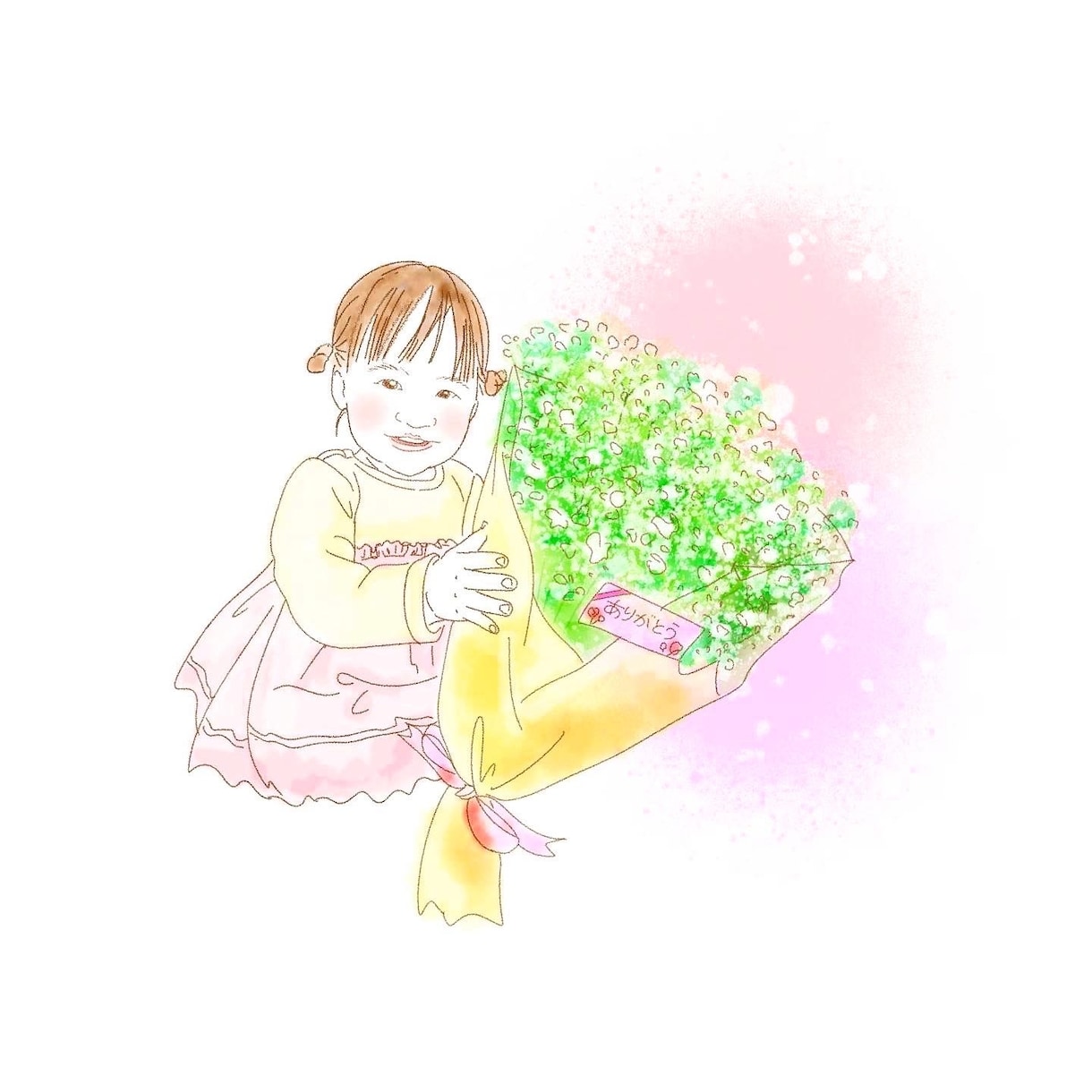お写真からイラストお描きします SNSアイコン. アニバーサリーイラスト.ウェディングetc イメージ5