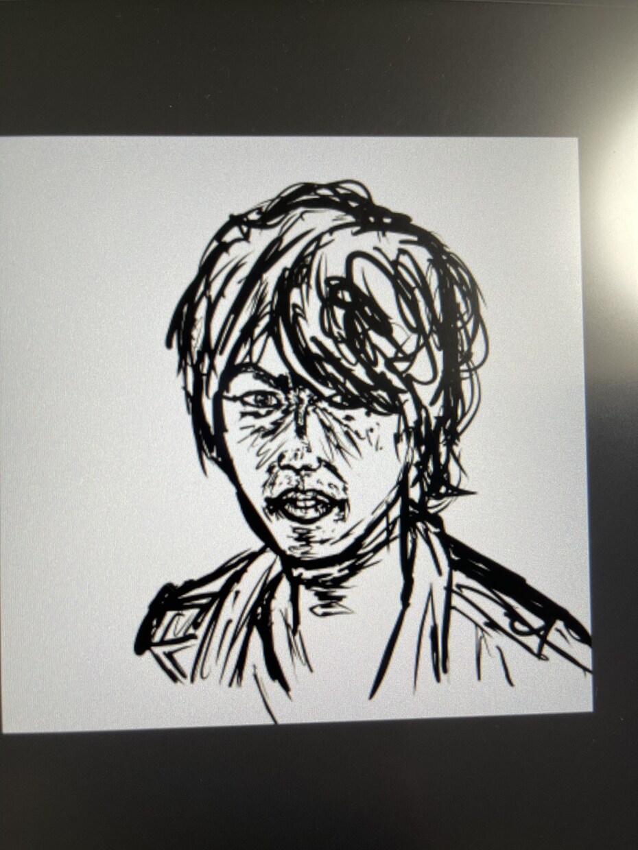 似顔絵描きます 白黒のシュールな似顔絵を描きます イメージ2