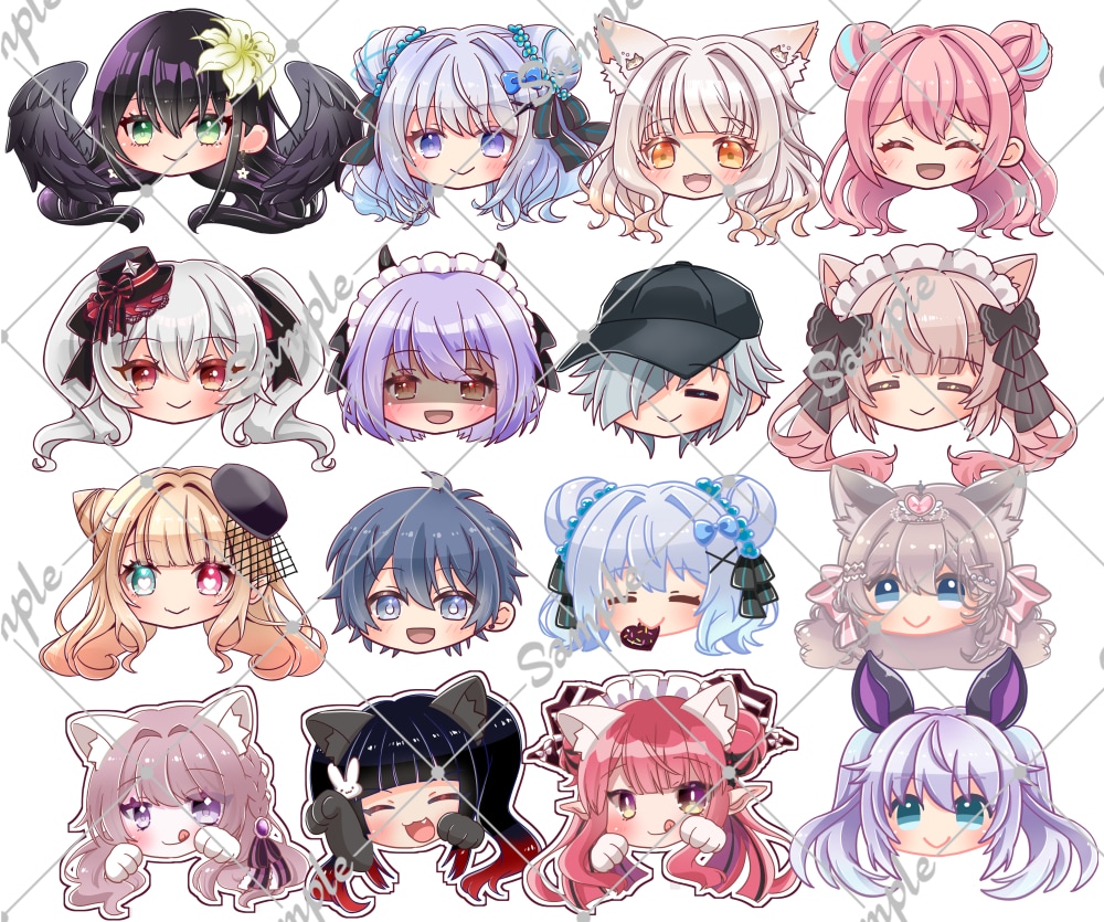 SDイラストアイコン描きます 商用利用可！ぷにぷにのかわいい系、GIFも得意！ イメージ1