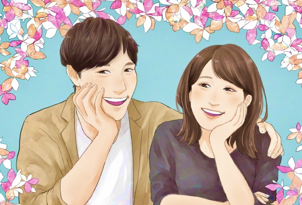 ウェルカムボード おしゃれ結婚式イラスト描きます ウエデイングやカップルの大切な記念日に✨️ イメージ4