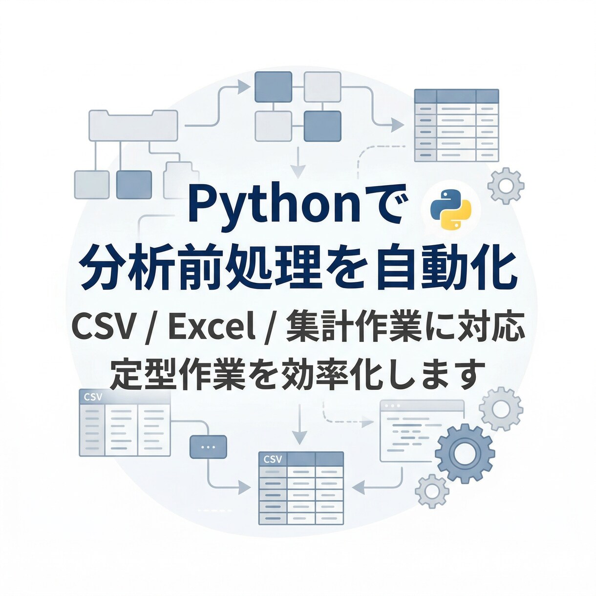 Pythonで分析前処理を自動化します 博士卒・現役メガベンチャーアナリストが初回価格で対応 イメージ1