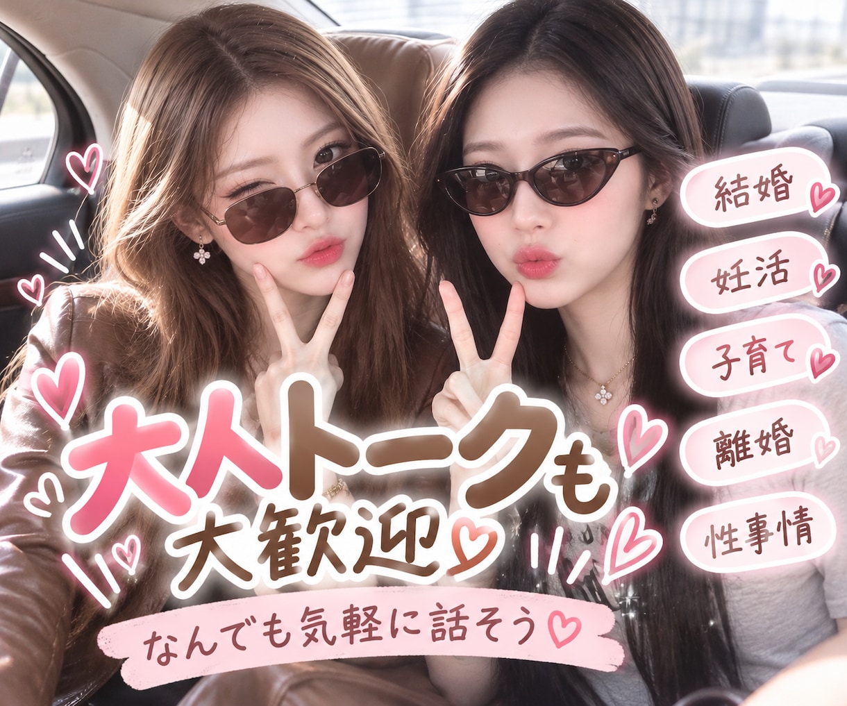 女性限定【女子トーク】友達としてお話します ラフに話してね♪初めましてでも仲良くなっちゃいます！ イメージ5