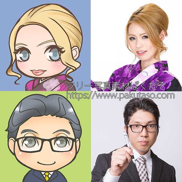 似顔絵風アイコン（男女）を描きます ゆるく、可愛く、親しみやすく！ イメージ2