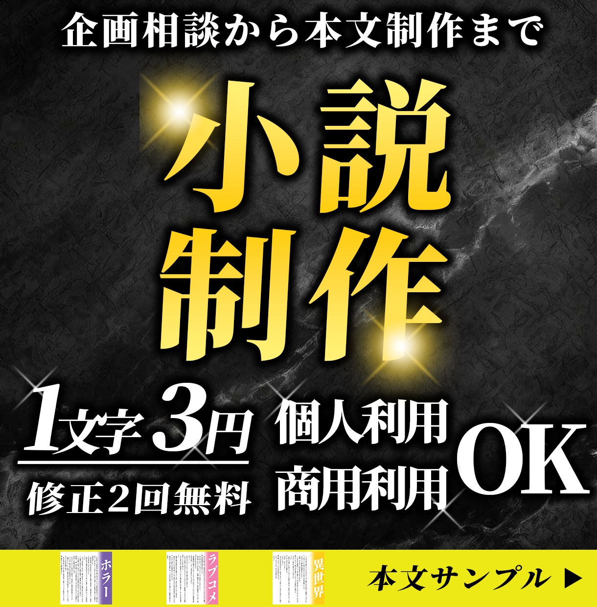 小説を制作します 企画相談から本文制作まで、小説を制作します イメージ1