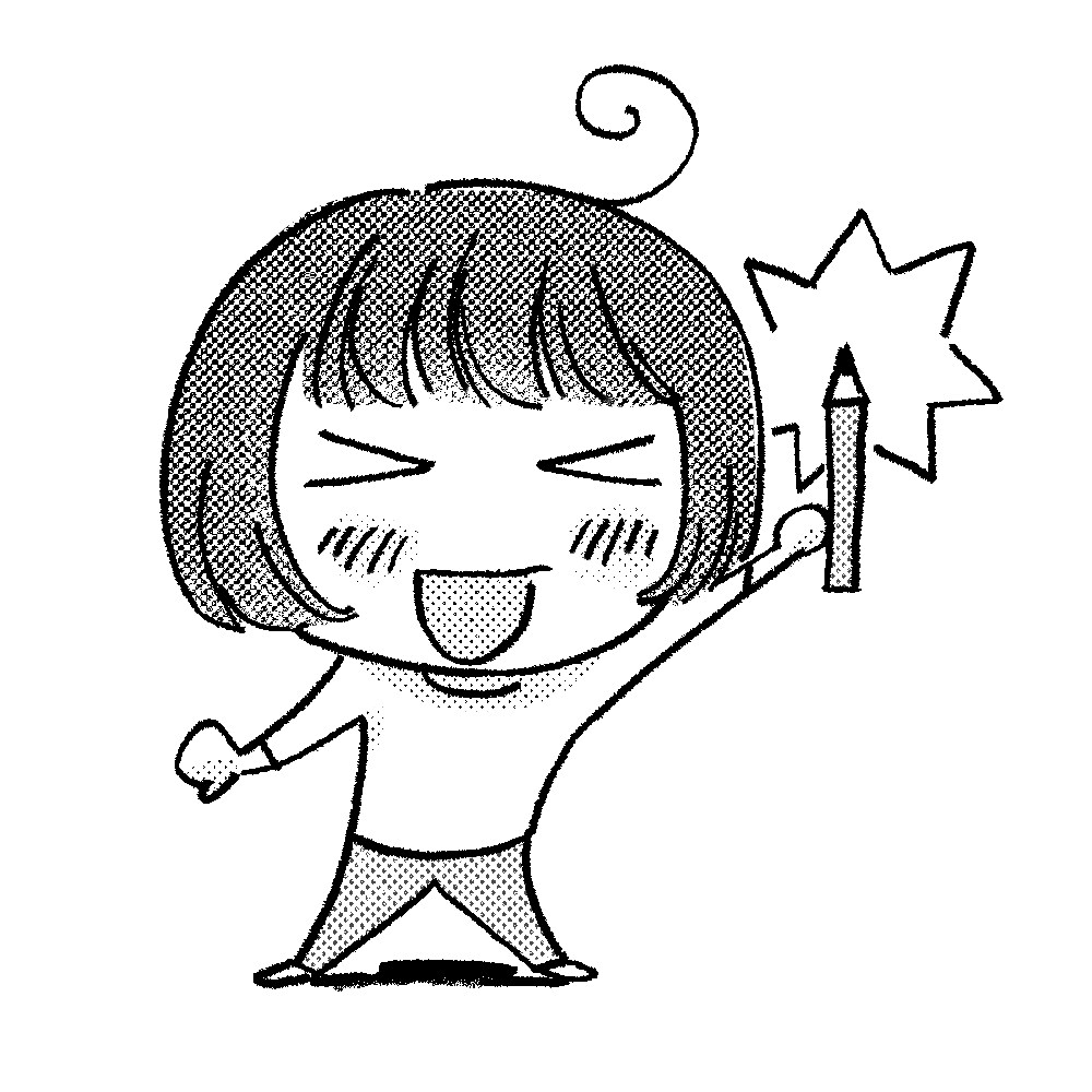オプション1つ無料中！モノクロで似顔絵を描きます 漫画風のトーンでモノクロ彩色した、デフォルメ似顔絵です。 イメージ6