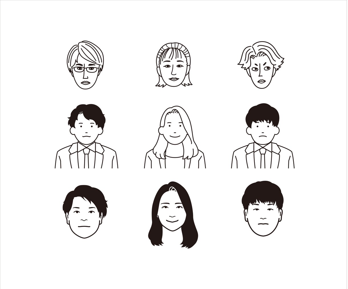 名刺やHP、アイコンに！デジタル似顔絵お描きします ビジネス、SNS用アイコン、アバターなどに！ イメージ9