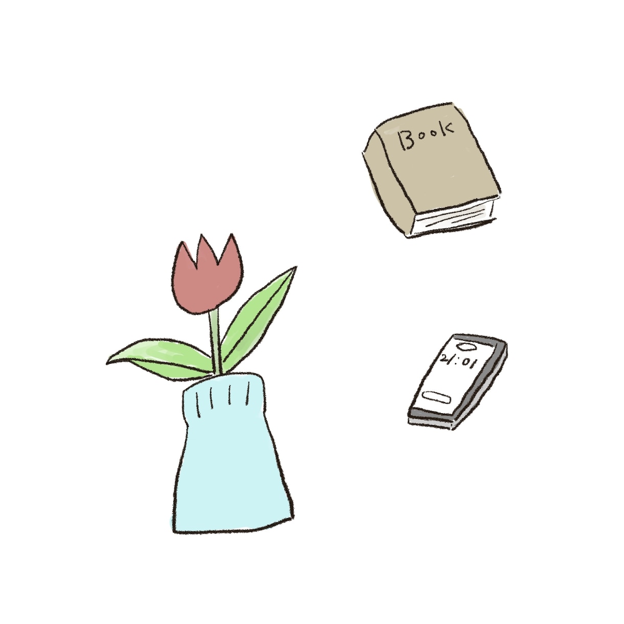 挿絵やアイコンに使えるカラーイラストお届けします シンプルで使いやすいイラストを描きます イメージ4