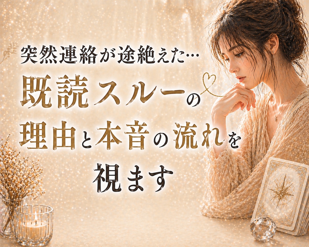 突然連絡が途絶えたスルーの理由と本音の流れを視ます なぜ音信不通になったの？彼の本音と連絡が動く流れ読み解きます イメージ2