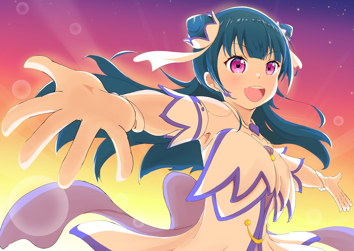 色鮮やかで可愛らしいキャラクターイラスト描きます 【最短３日】配信活動・フラスタ・広告等に イメージ4