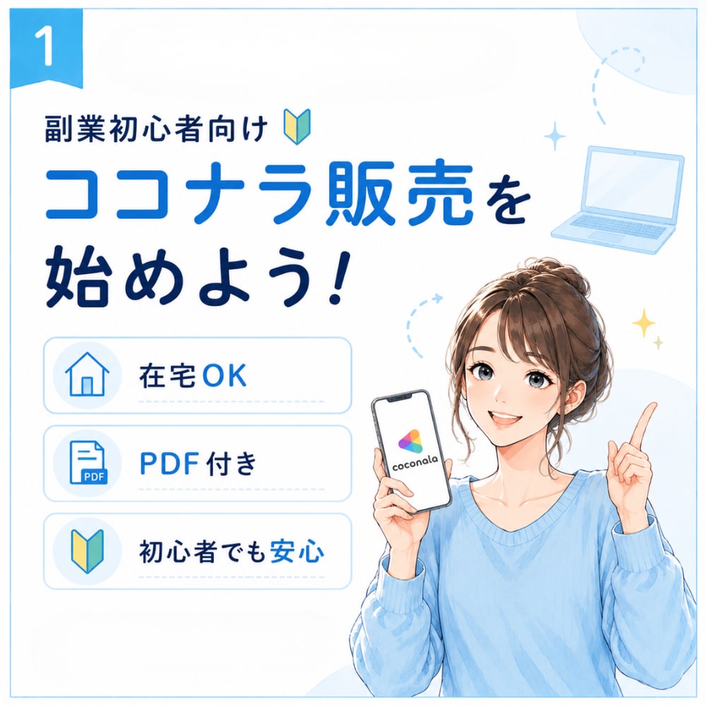 副業初心者向け｜ココナラ販売の始め方教えます 初期費用を抑えて副業を始めたい方へ イメージ1