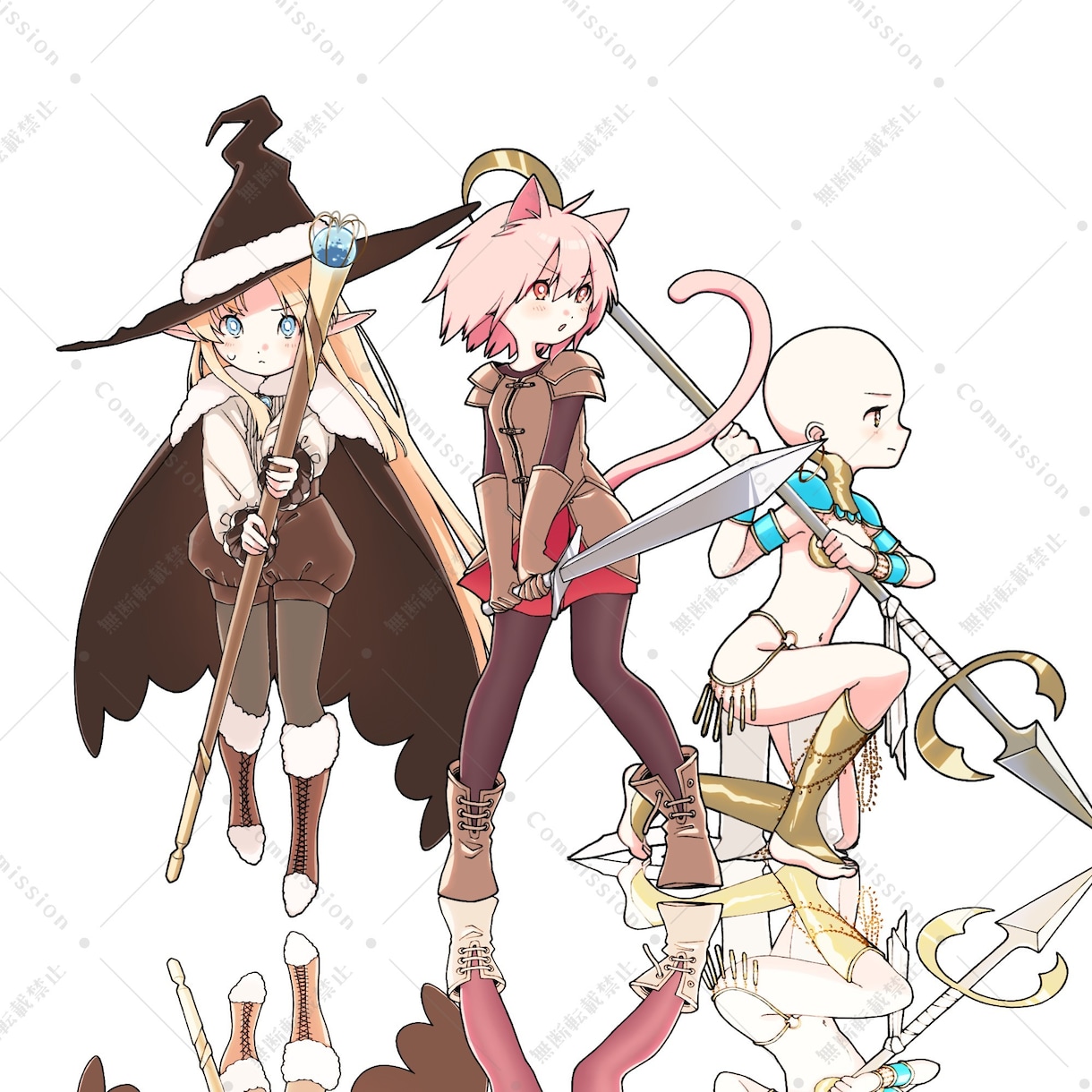 かわいい女の子のイラストをお描きします 顔アップも全身もミニキャラも承ります！ イメージ9