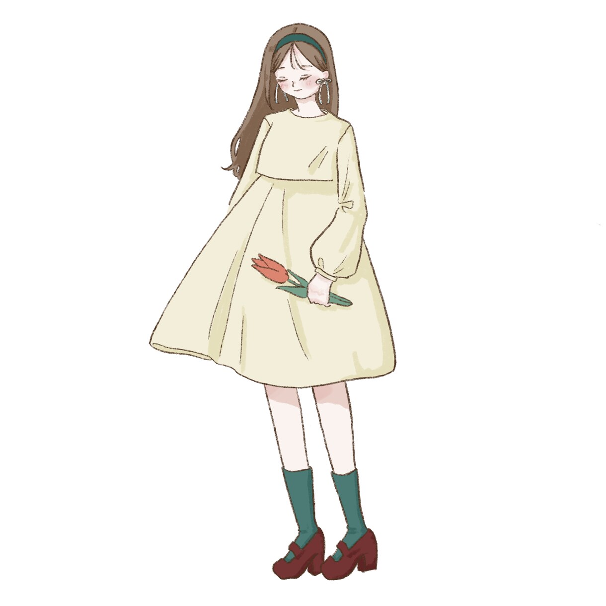 ふわかわ全身イラスト描きます 優しい印象の全身イラストおまかせください！ イメージ1