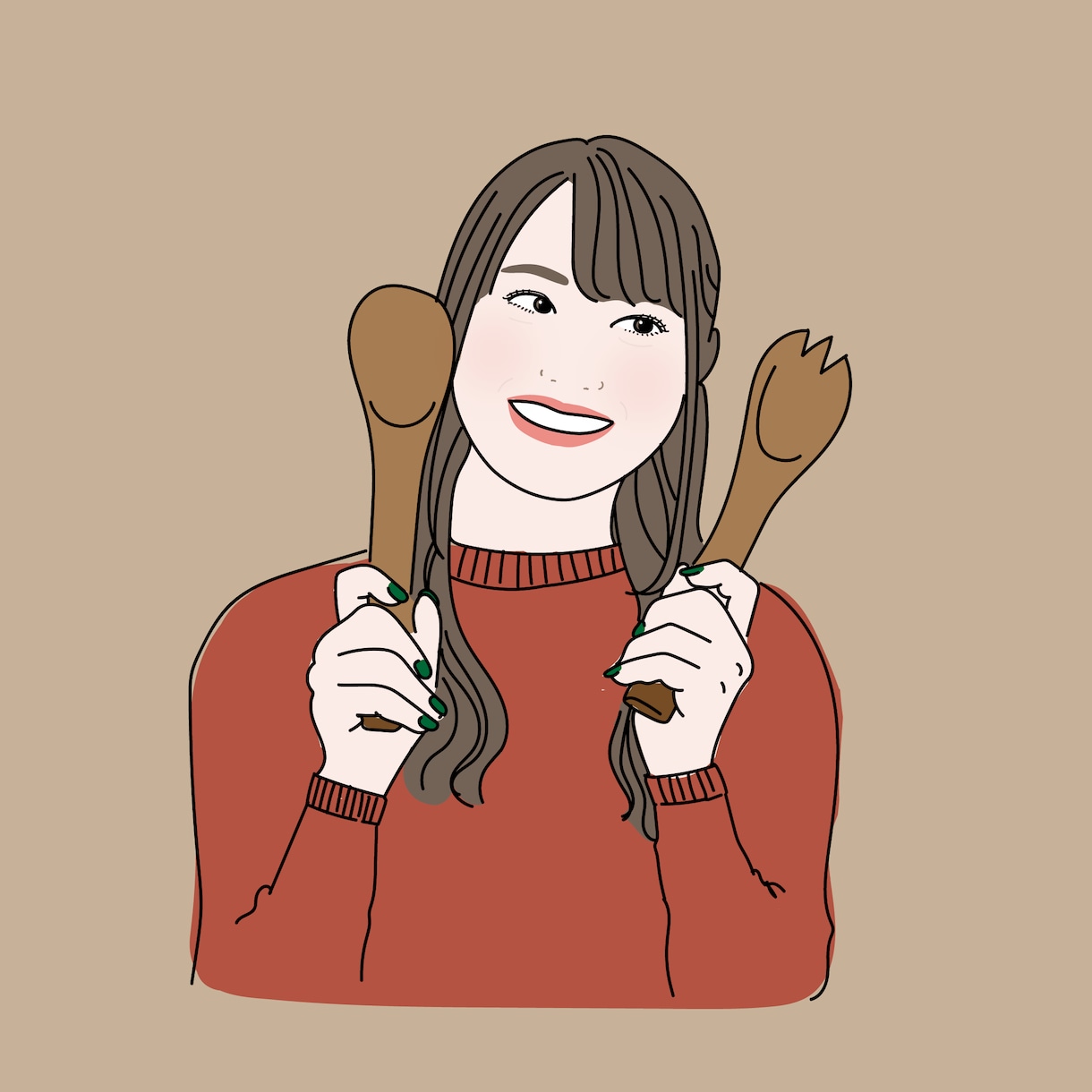 お写真を元に似顔絵アイコン作成します 親しみやすく雰囲気伝わる似顔絵☆スピード納品 イメージ5