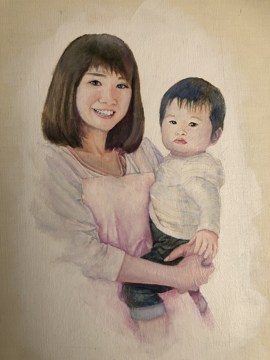 油絵⭐︎手描きであなたの似顔絵描きます 結婚式や記念日。感謝の気持ちを伝えたい時などに イメージ2