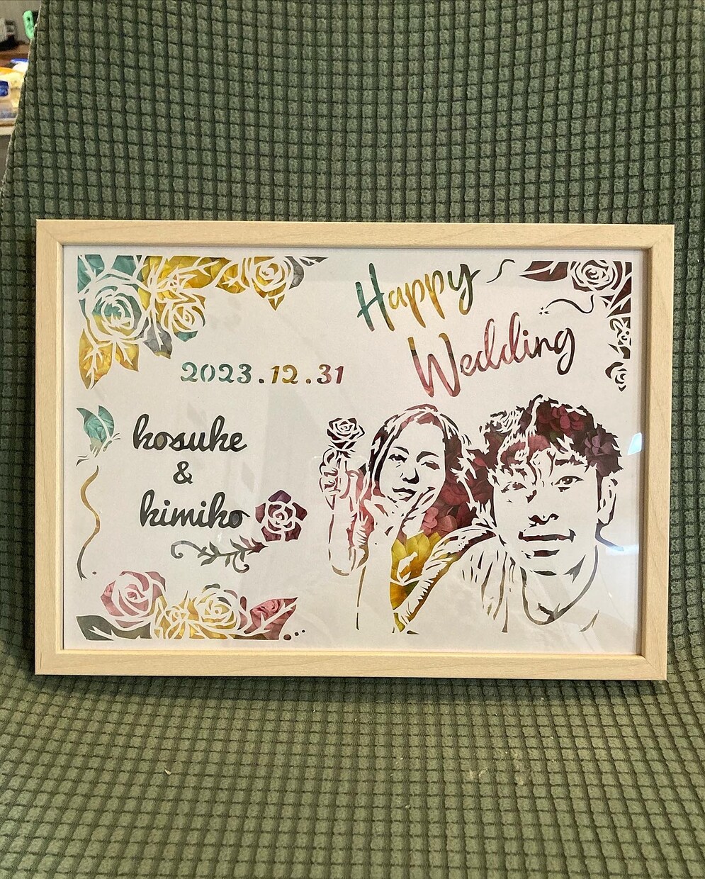 切り絵で似顔絵、ウェディングボード記念品作ります なんでもカッコよく、かわいく切ります！似顔絵はそっくり模写 イメージ3