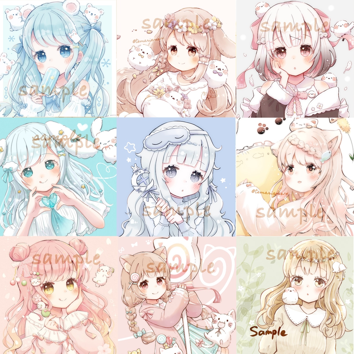 修正何度でも◎かわいいイラストをお届けします SNS、YouTube、グッズなど様々な用途で使用可能です◎ イメージ4
