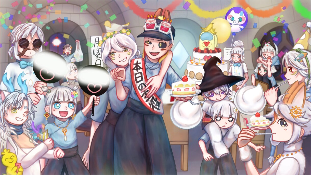 凝ったイラストを描きます キャラクターに関するものを画面に詰め込むのが大好きです！ イメージ1