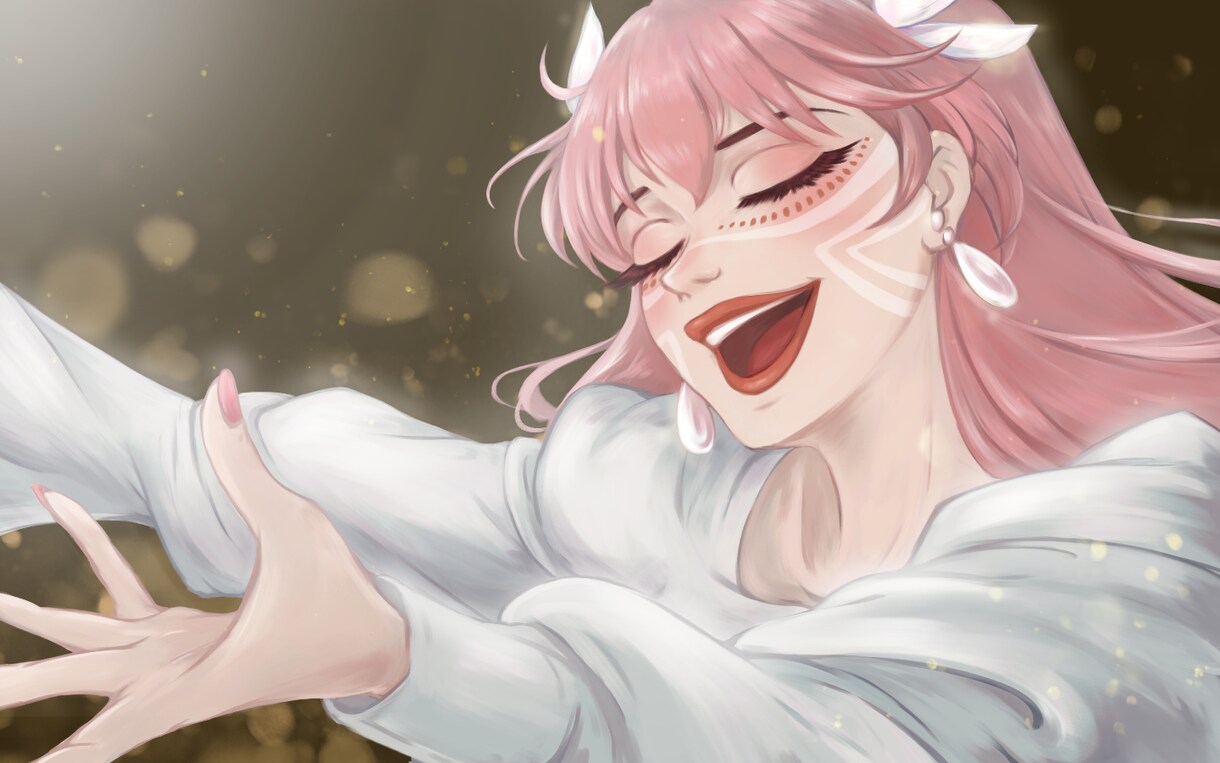 一枚絵厚塗り風イラスト描きます 綺麗で人目をひくイラストをご提供。観賞用もお受けします。 イメージ3