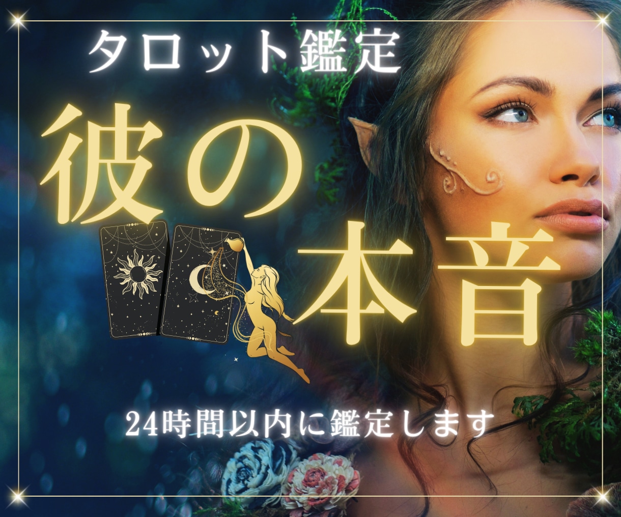 1日１組限定。気になる彼の気持ちを鑑定します 引き寄せ×タロットであなたの悩みに合わせて鑑定します イメージ1