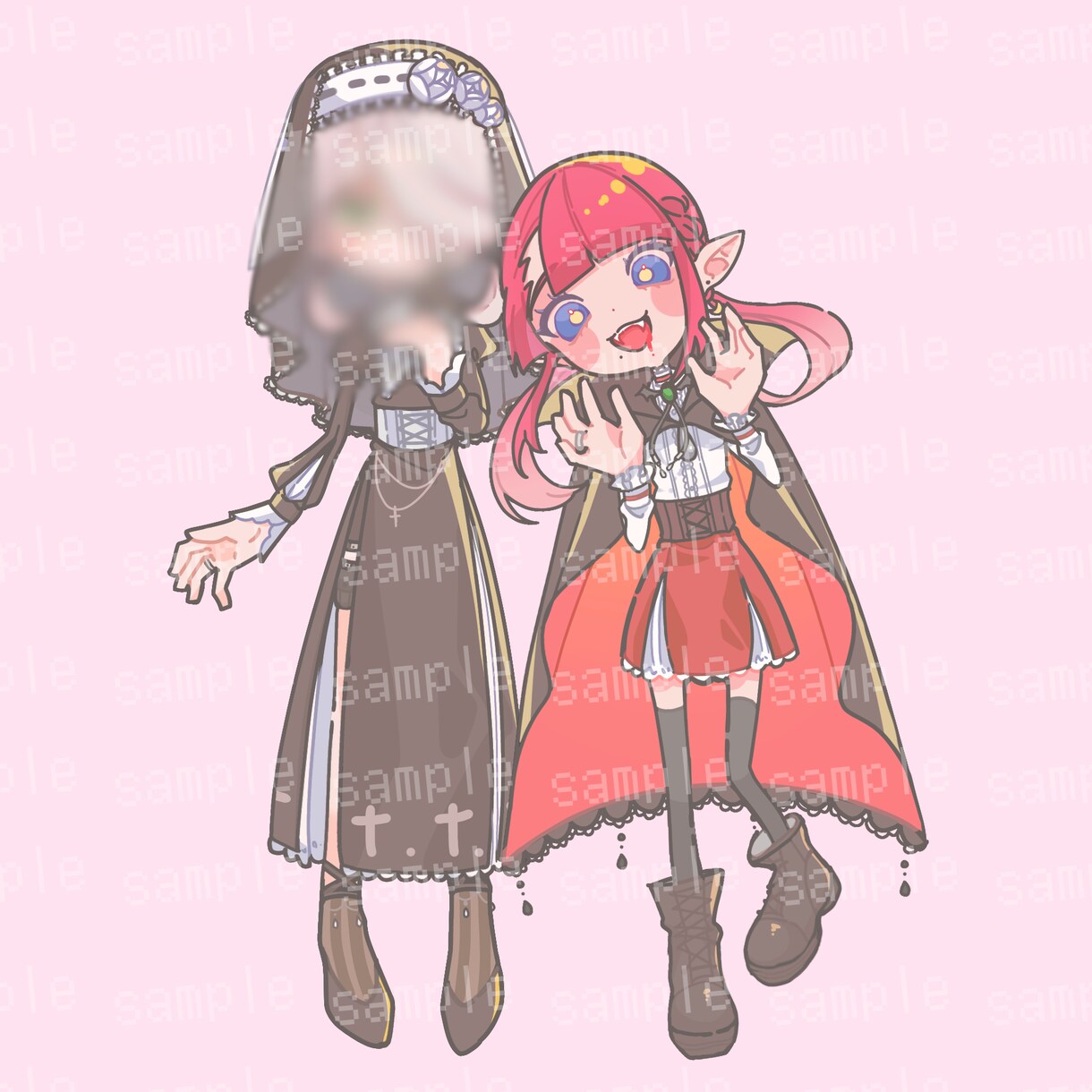 最速2日！デフォルメイラスト作成します ハロウィンの仮装イラストなど、ご依頼お待ちしております♩ イメージ1