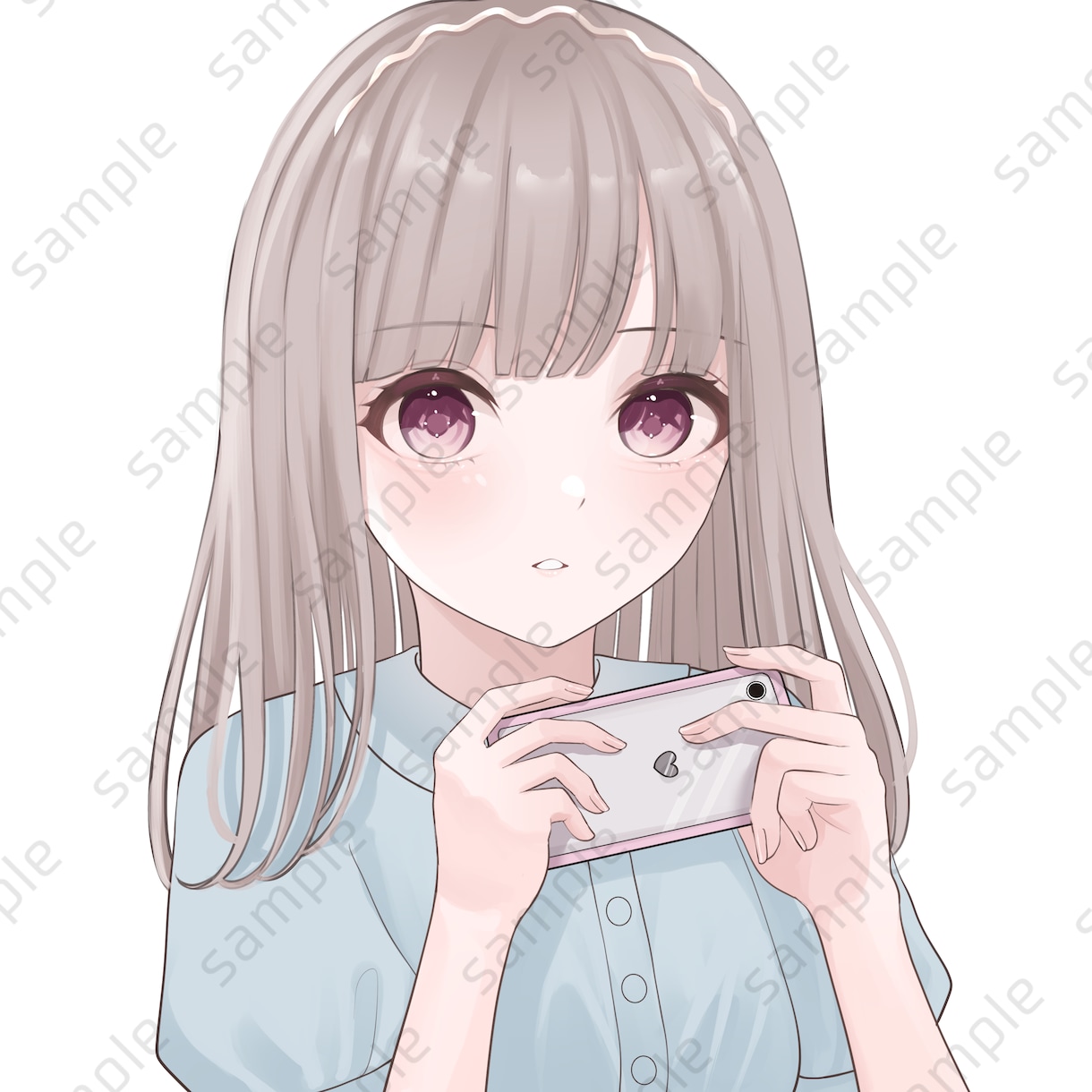 かわいい等身大キャラのSNSアイコン描きます 儚くキラキラした雰囲気で描きます！ イメージ7