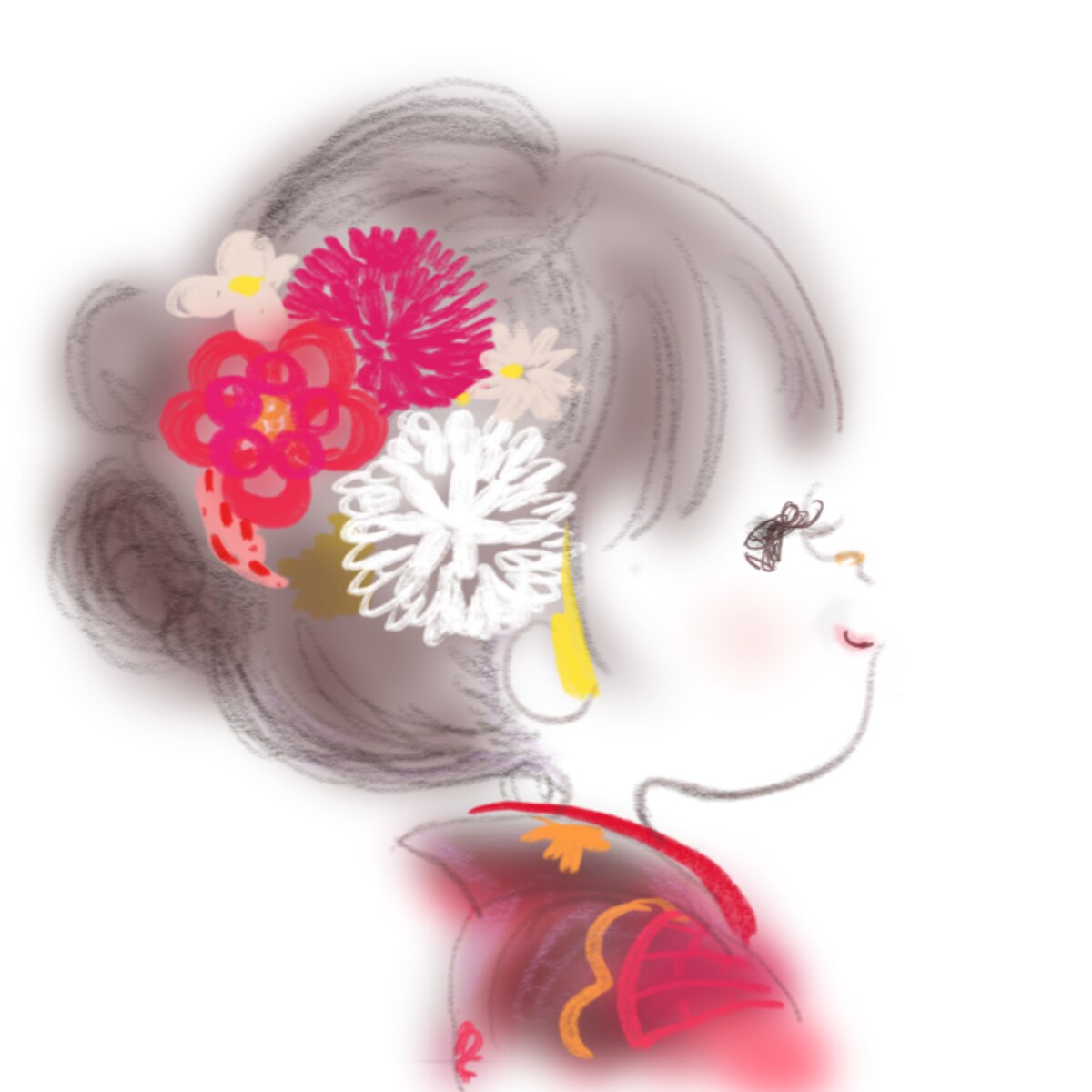 見るたびに幸せになる！似顔絵アイコンお描きします お気に入りの服やアクセ、口癖など、無料追加OK！ イメージ6