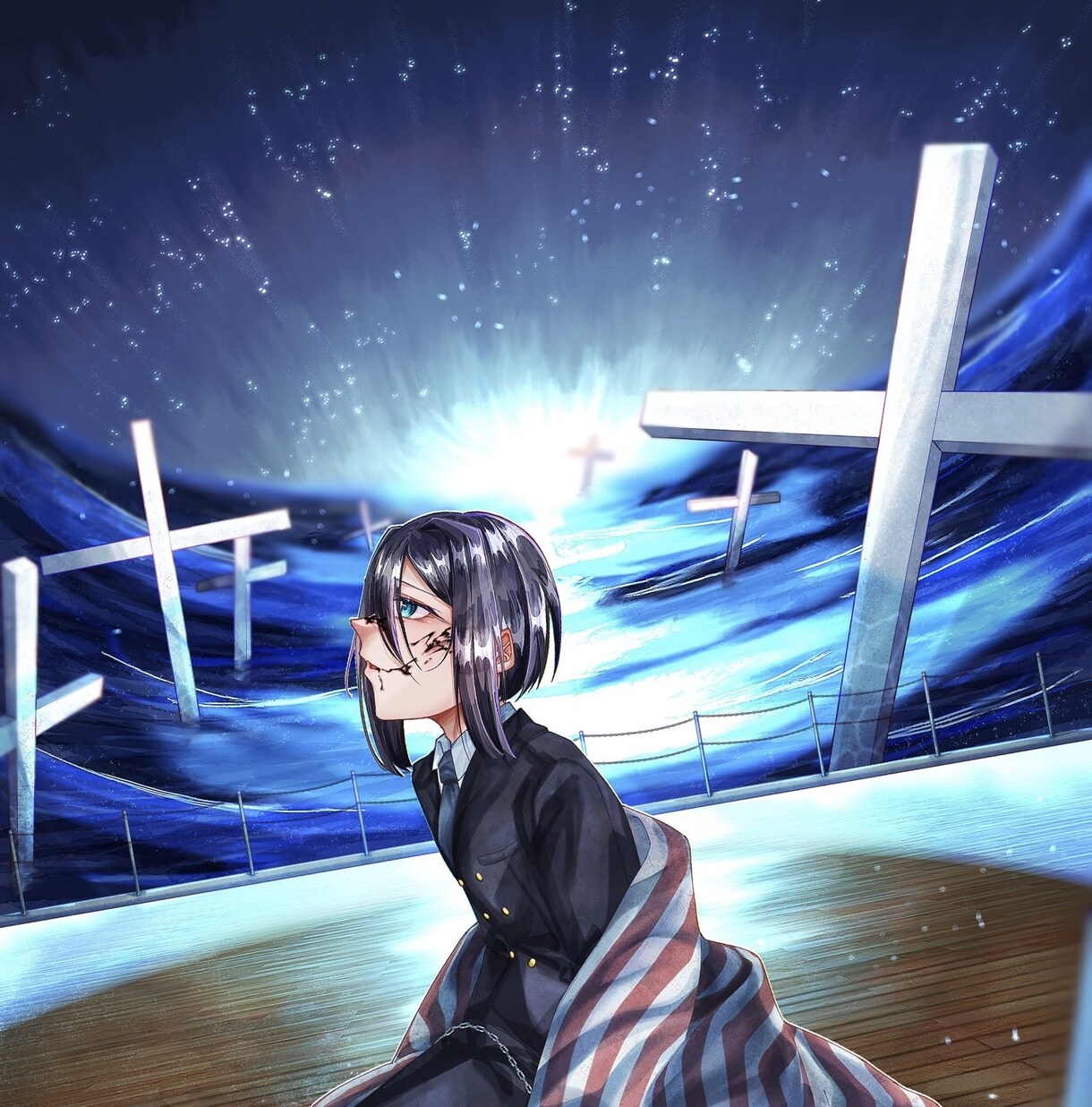 背景まで凝った描き込み細かめのイラスト制作します 動画サムネやお祝いイラスト、同人誌の表紙や挿絵に。 イメージ5